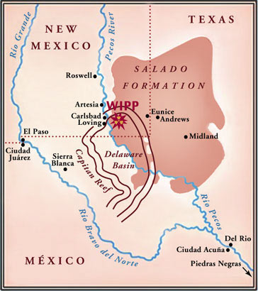 WIPP Locator Map