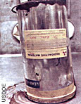 Rusted container of Plutonium-bearing Scrap/Residues from LANL