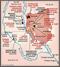 Map of the 'Toxic Mall'