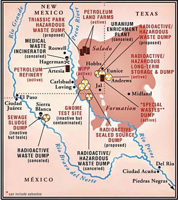 Large Locator Map of WIPP